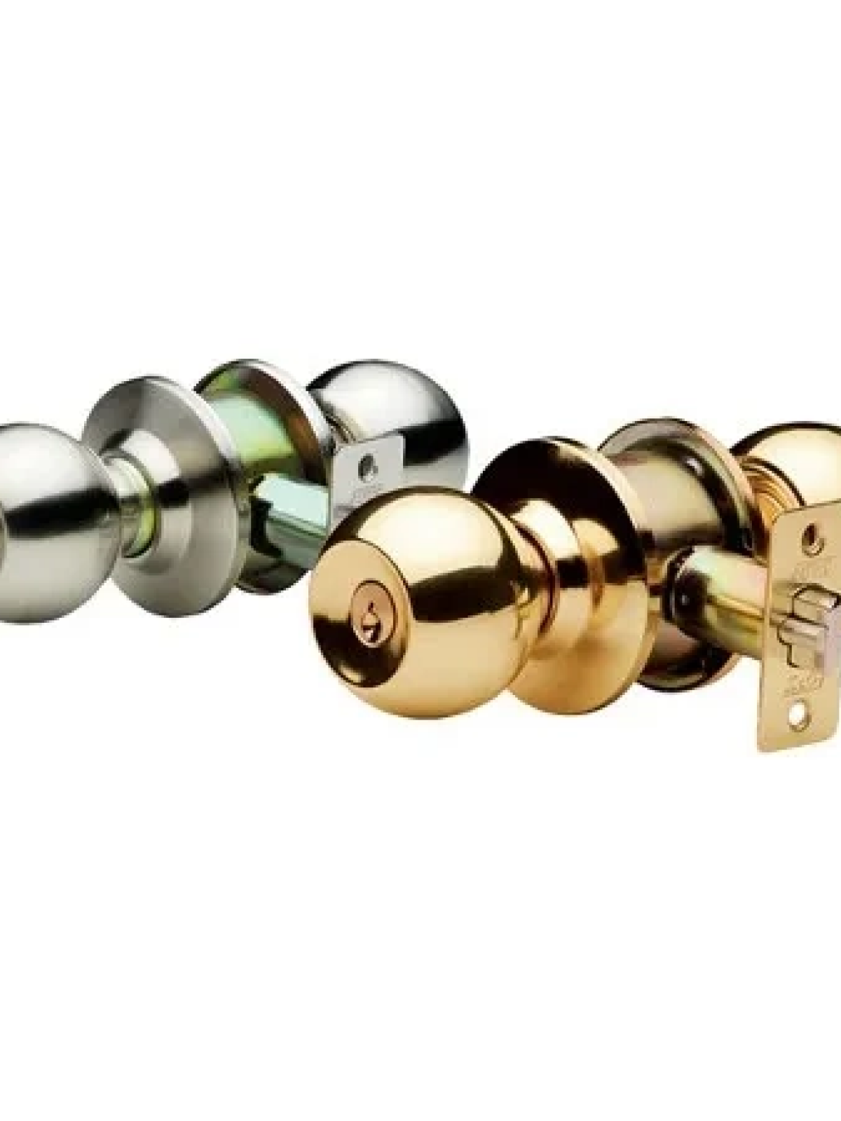 Amerikan Kapı İçin - Topuzlu Otel Tipi Kilit - Saten