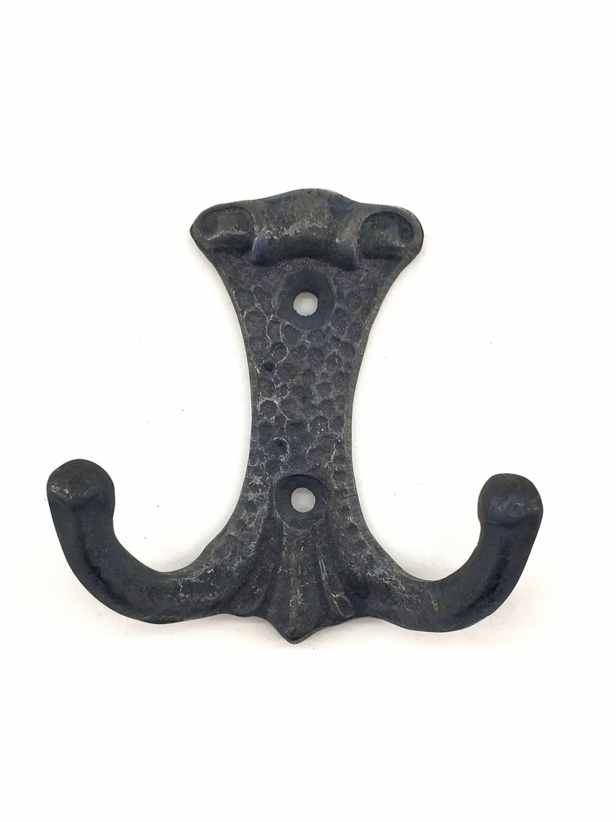 Antika Tarz Dekoratif Pirinç Anıt Çiftli Vestiyer Askı - 85x72 Mm, Oksit