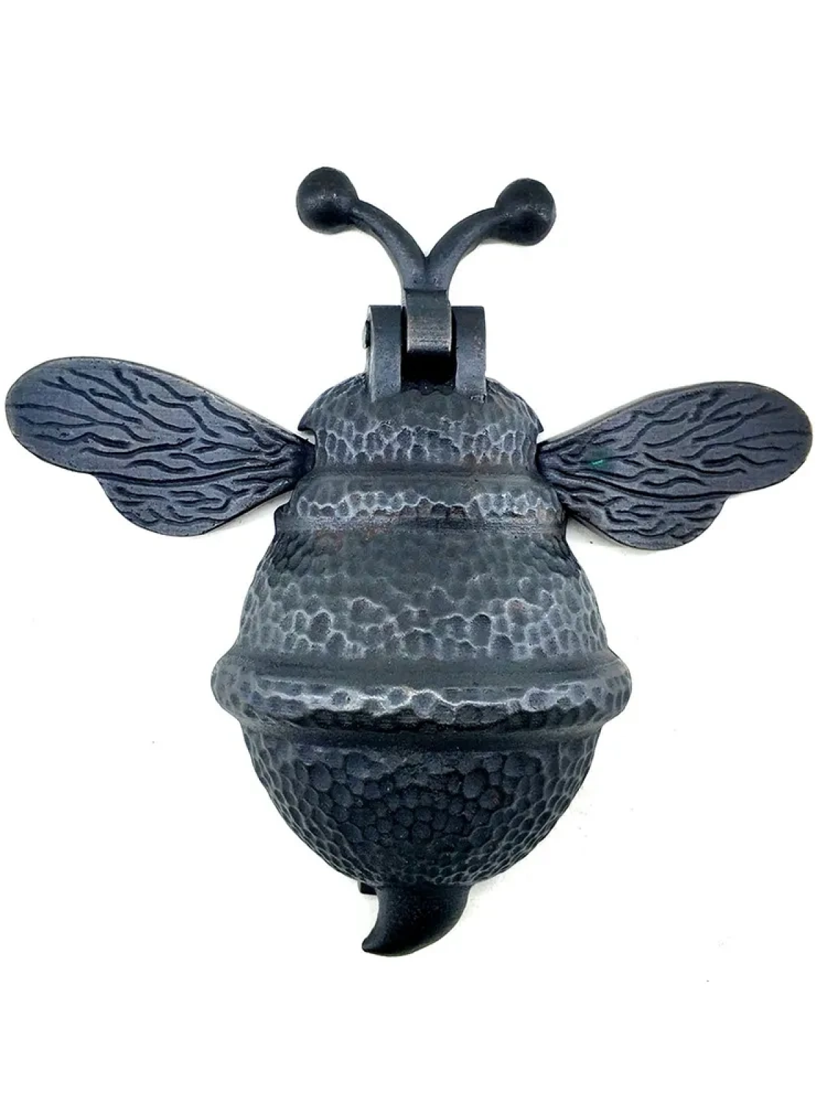 Antika Tarz Dekoratif Pirinç Arı Kapı Tokmağı, Taktak - Büyük, 163x150mm, Oksit