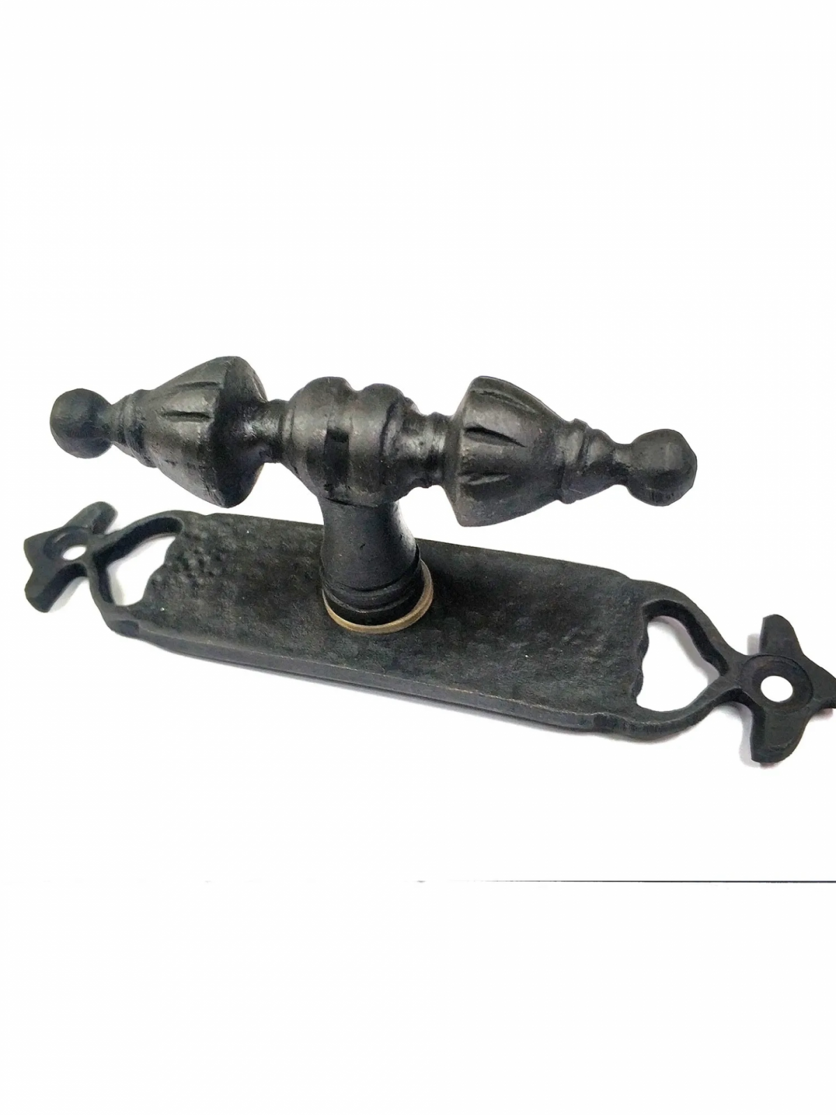 Antika Tarz Dekoratif Pirinç Burma Pencere Kolu - 152x32 Mm, Oksit