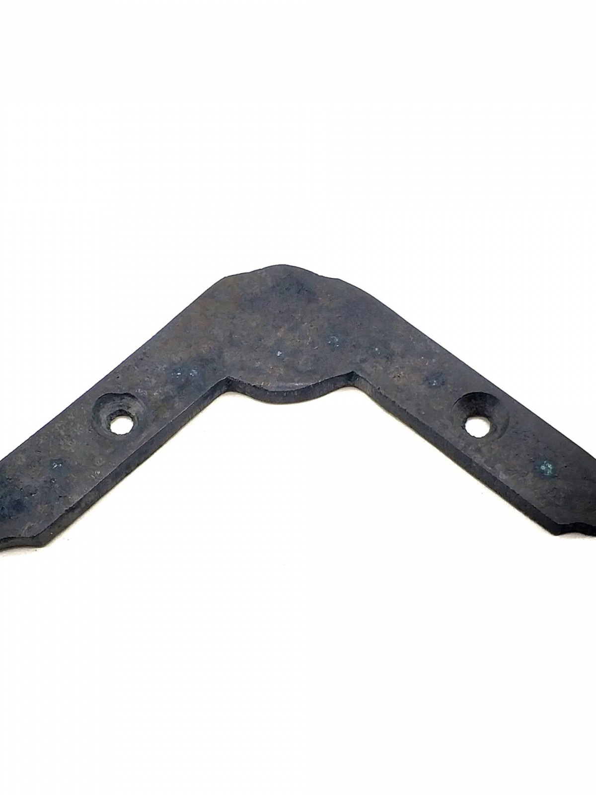 Antika Tarz Dekoratif Pirinç Dövme Gönye - Üst, 80x80mm, Oksit