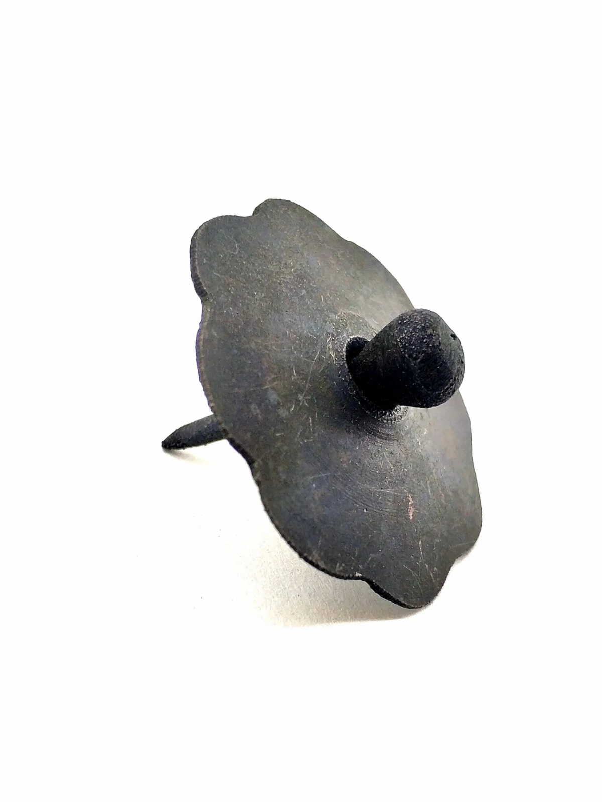 Antika Tarz Dekoratif Pirinç Düğmeli Kabara - 40 Mm, Oksit