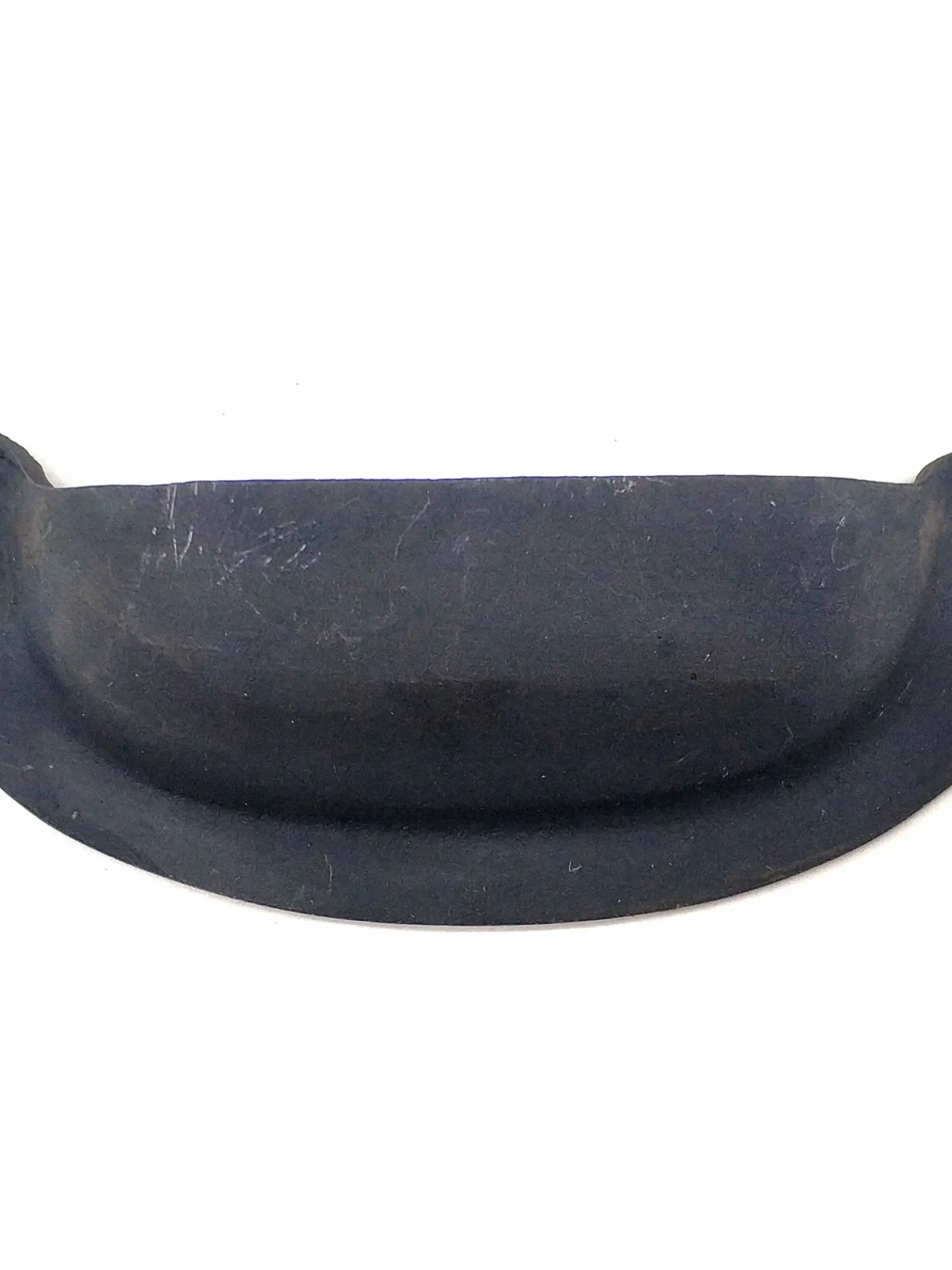 Antika Tarz Dekoratif Pirinç Düz Tas Mobilya Kulbu - 37x87 Mm, Oksit