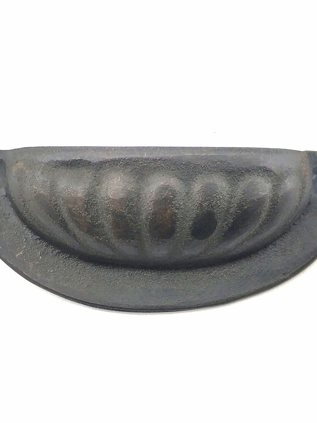 Antika Tarz Dekoratif Pirinç İstiridye Tas Mobilya Kulbu - 37x87 Mm, Oksit