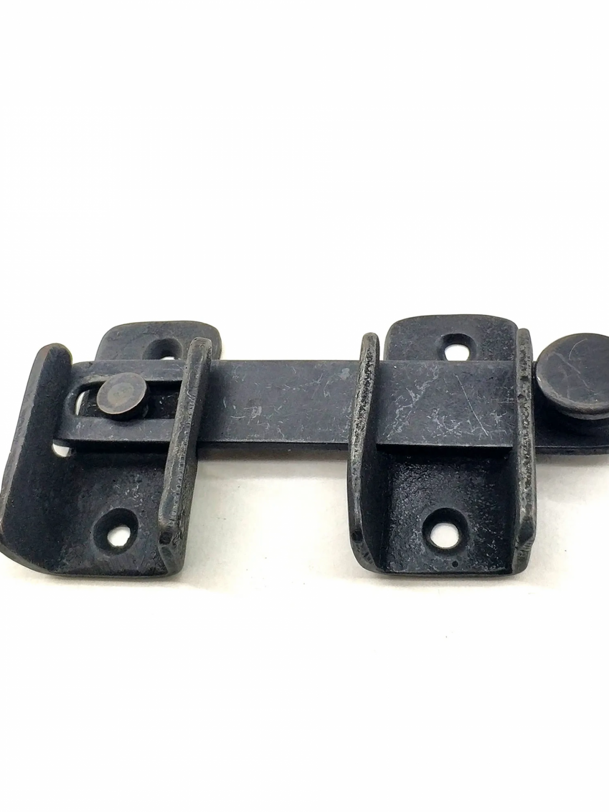 Antika Tarz Dekoratif Pirinç Kapı Mandalı - 57x115 Mm, Oksit