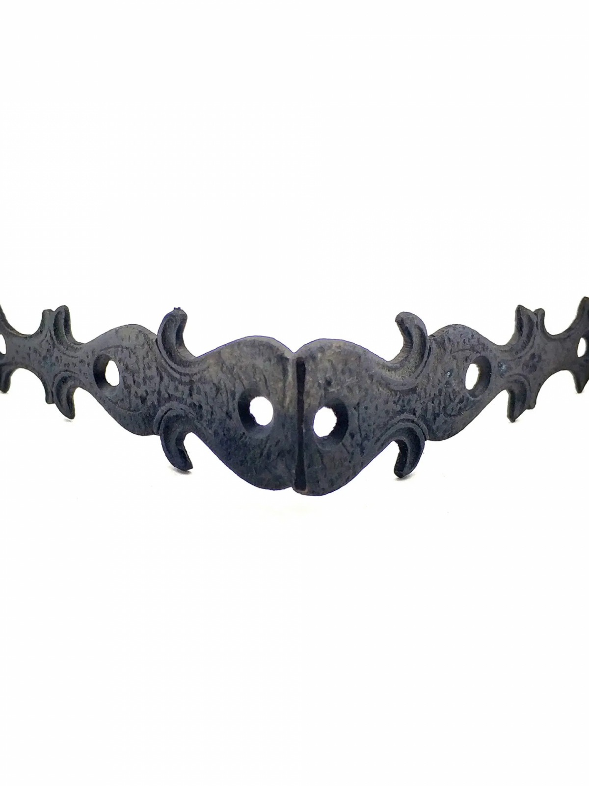 Antika Tarz Dekoratif Pirinç Kelebek Gönye - Yan, 105x105 Mm, Oksit