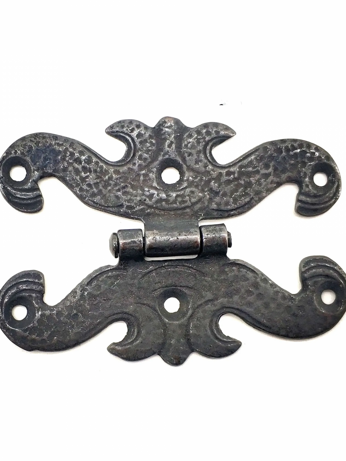 Antika Tarz Dekoratif Pirinç Kelebek Menteşe - 63x45 Mm, Oksit