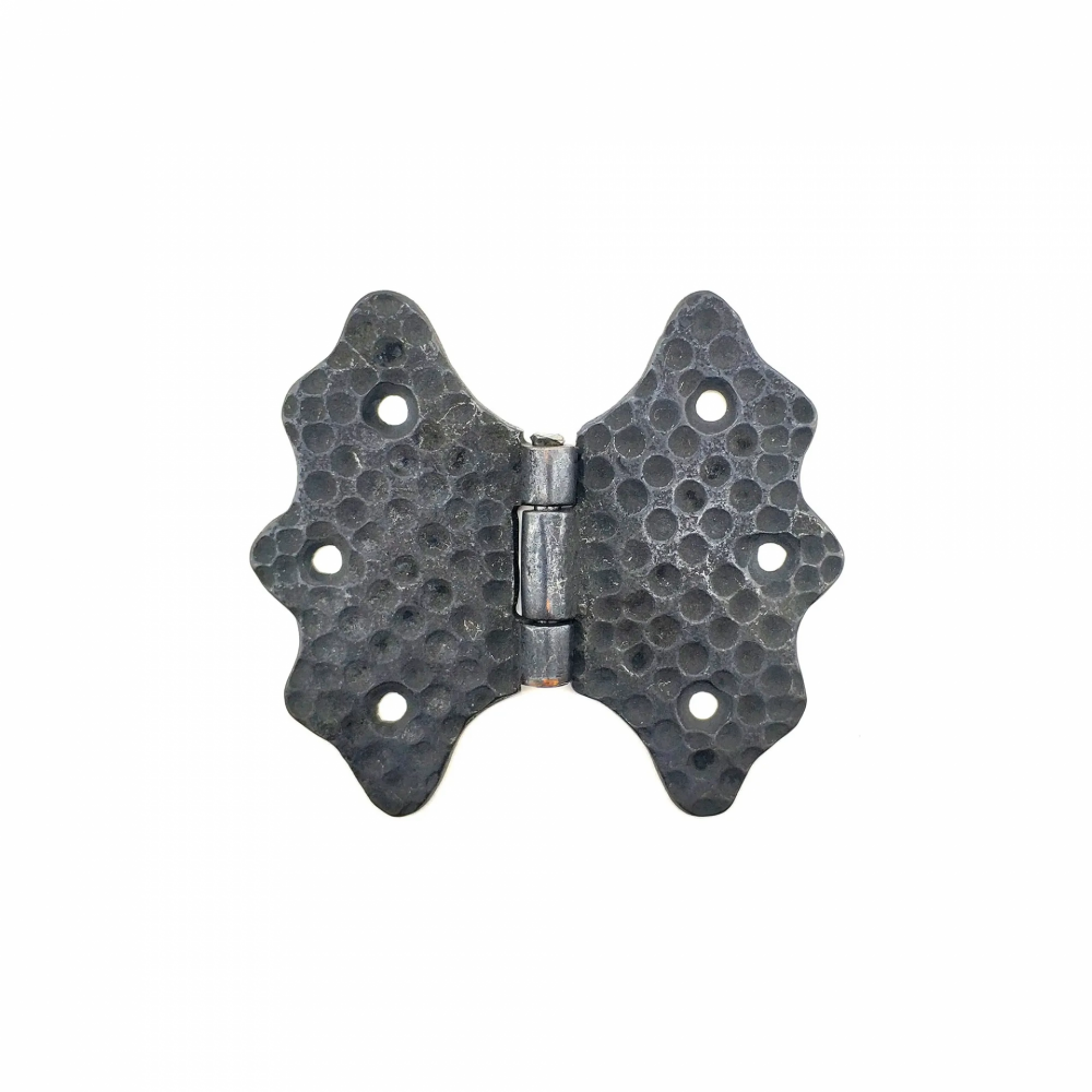 Antika Tarz Dekoratif Pirinç Kelebek Menteşe - 92 Mm, Oksit