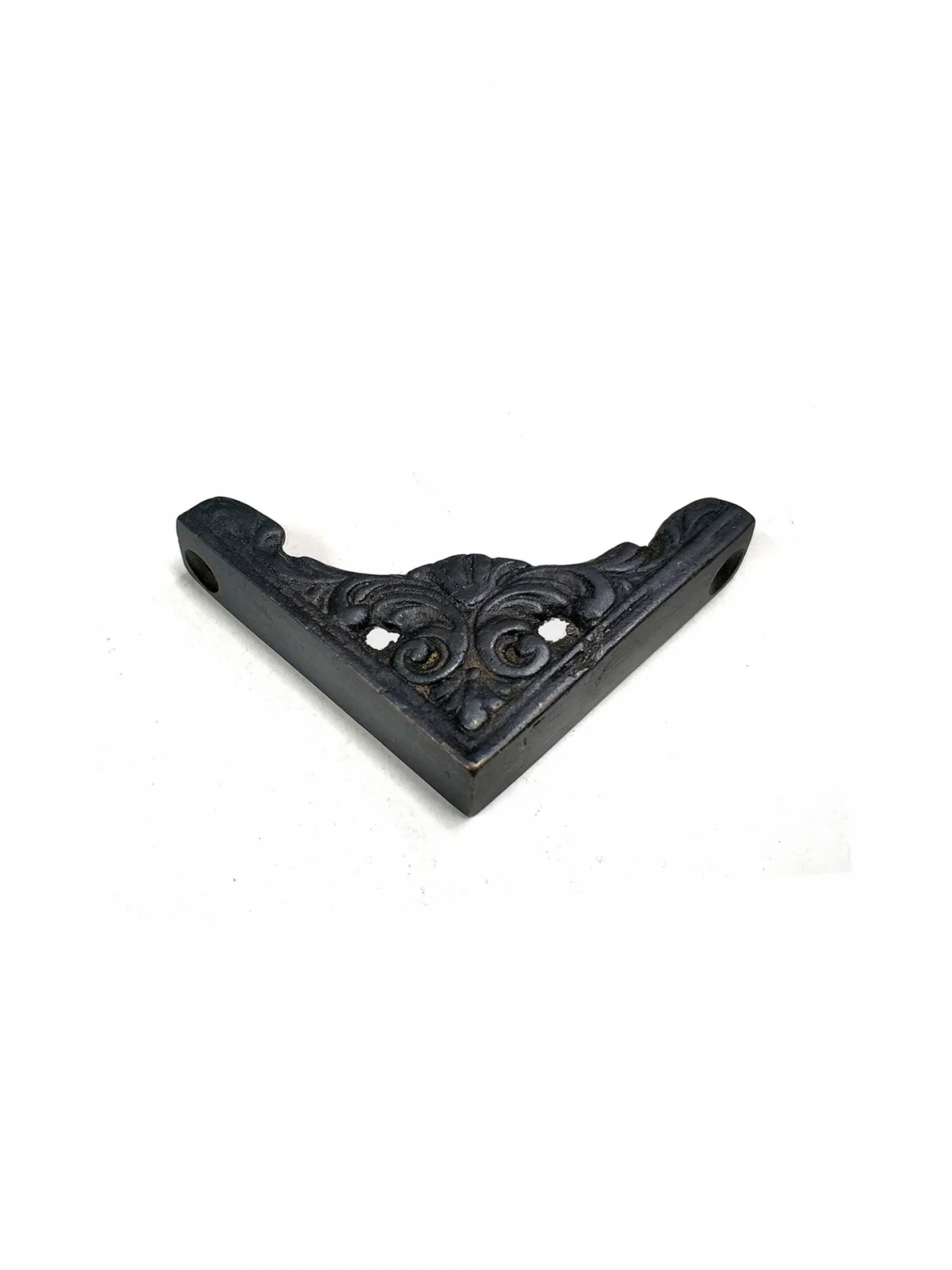 Antika Tarz Dekoratif Pirinç Köşe Süsü - 58x58 Mm, Oksit