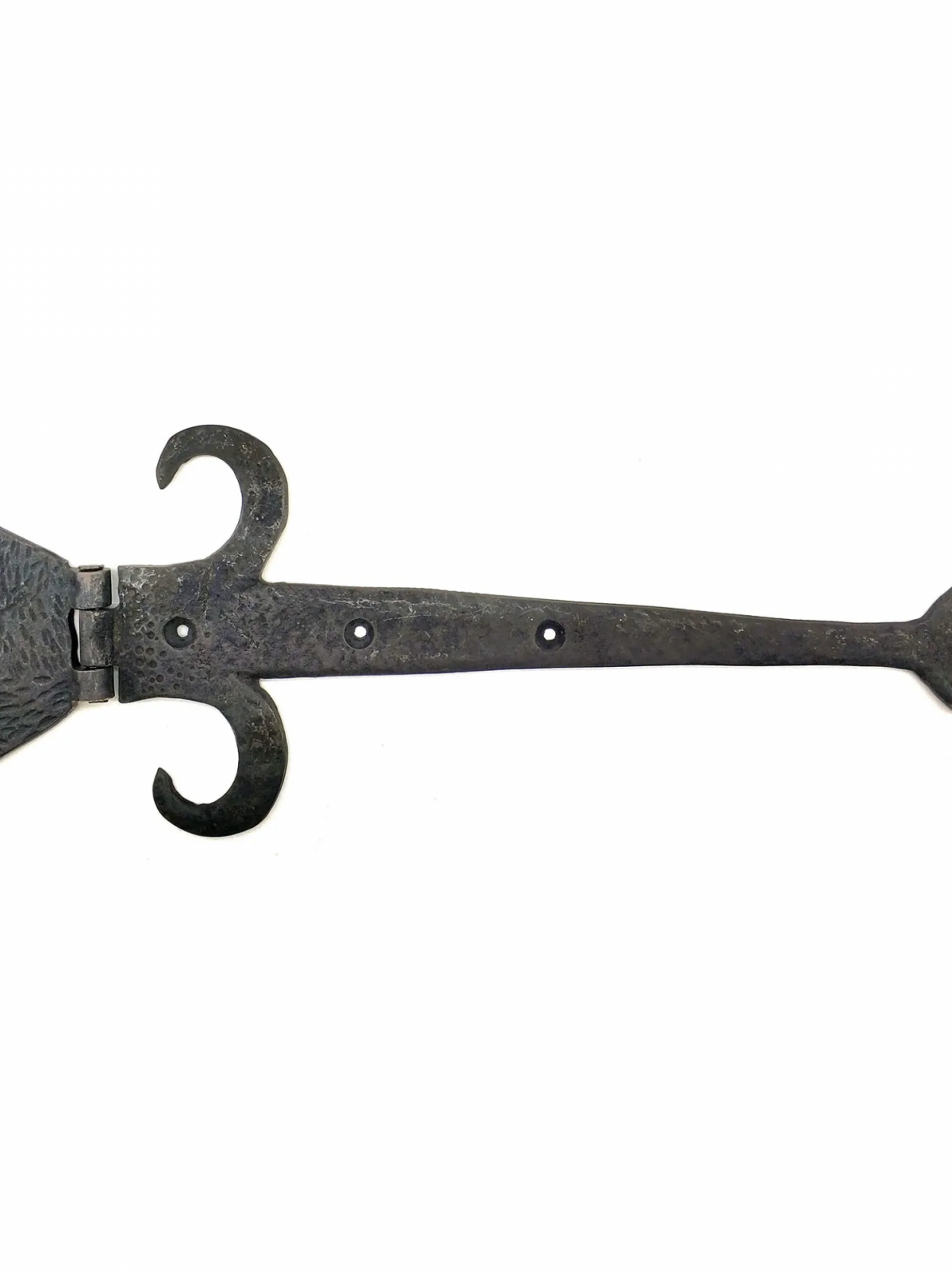 Antika Tarz Dekoratif Pirinç Kuyruklu Çanak Menteşe - 137x390 Mm, Oksit