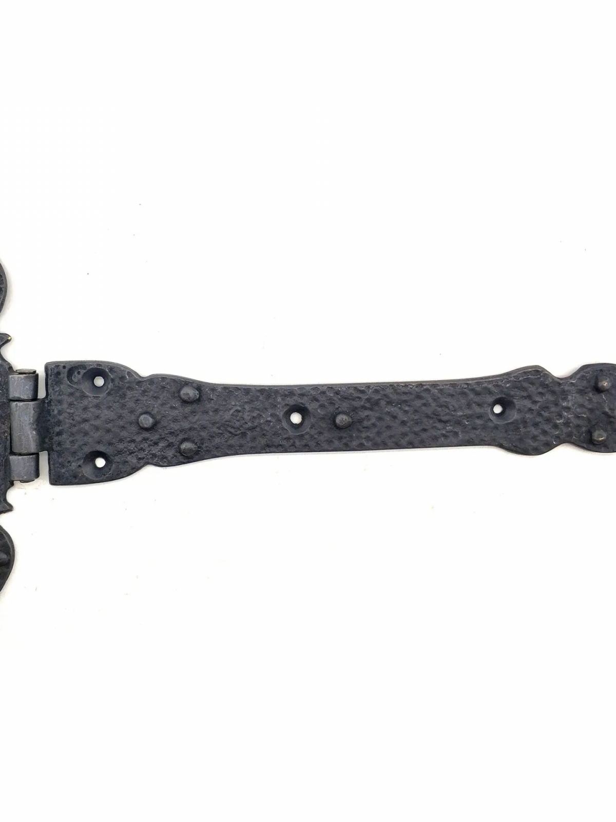 Antika Tarz Dekoratif Pirinç Kuyruklu Lale Menteşe - 147x193 Mm, Oksit