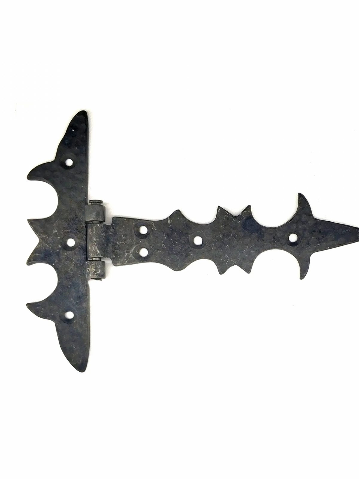 Antika Tarz Dekoratif Pirinç Kuyruklu Lale Menteşe - 147x193 Mm, Oksit