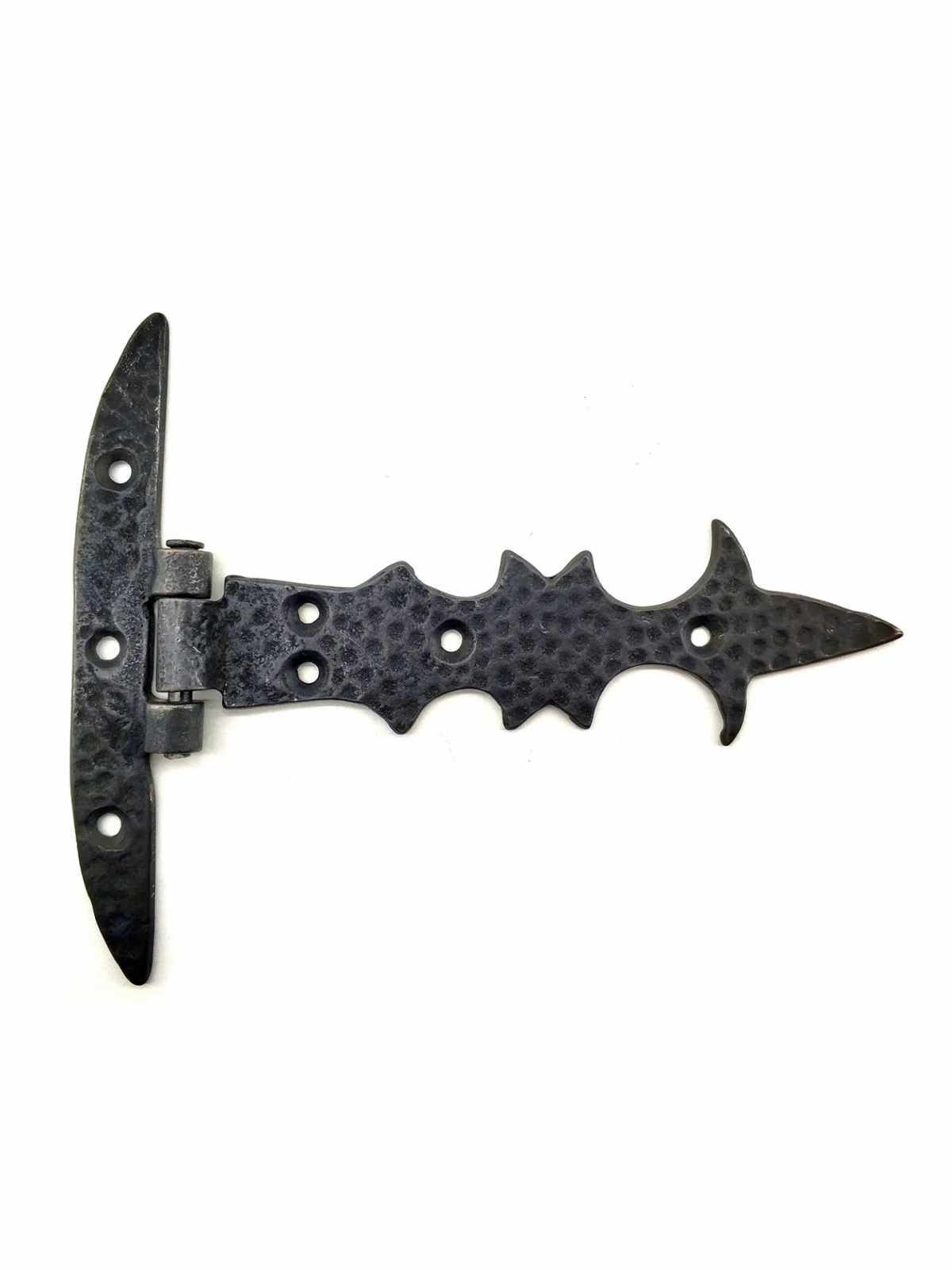 Antika Tarz Dekoratif Pirinç Kuyruklu Lale Menteşe - Dar Kasa, Oksit