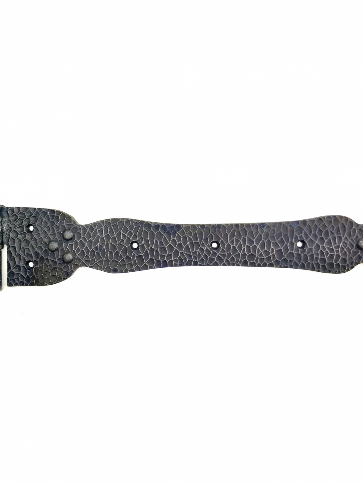 Antika Tarz Dekoratif Pirinç Kuyruklu Yönlü Dövme Menteşe - Battal, Oksit