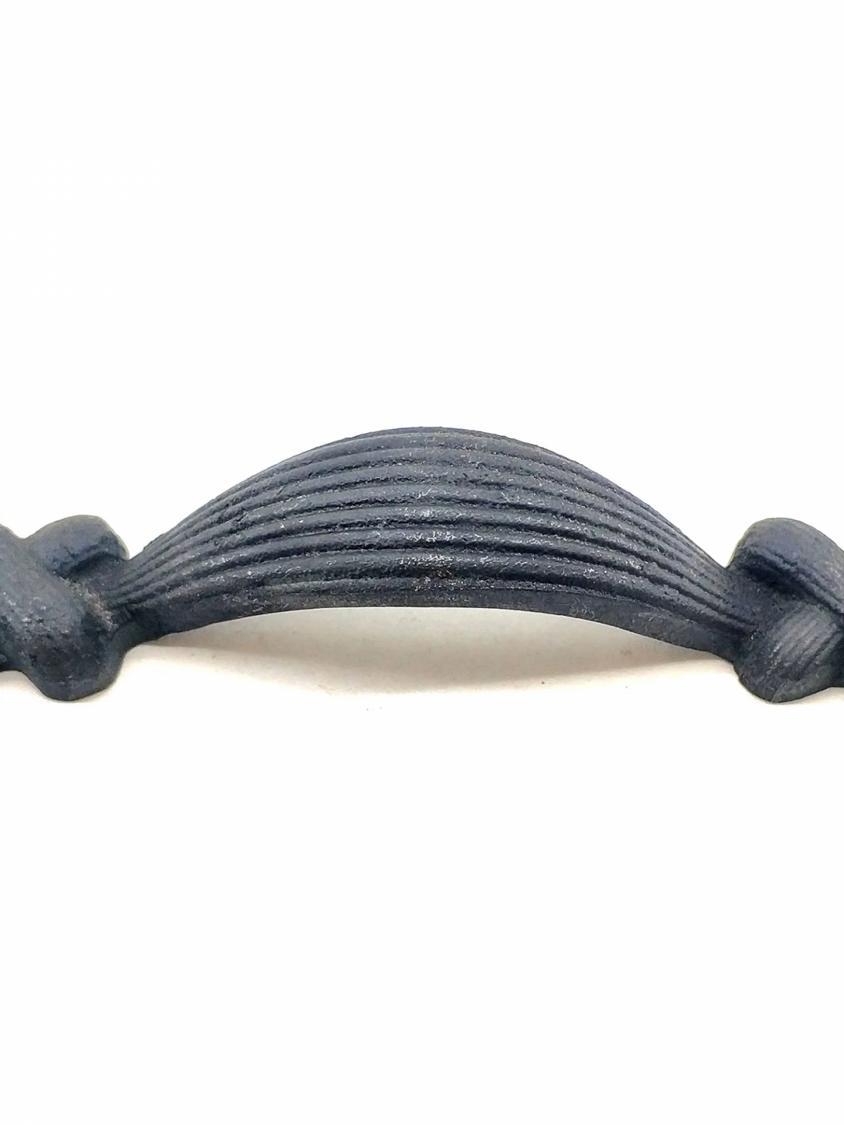 Antika Tarz Dekoratif Pirinç Örgü Mobilya Kulbu - 22x120 Mm, Oksit