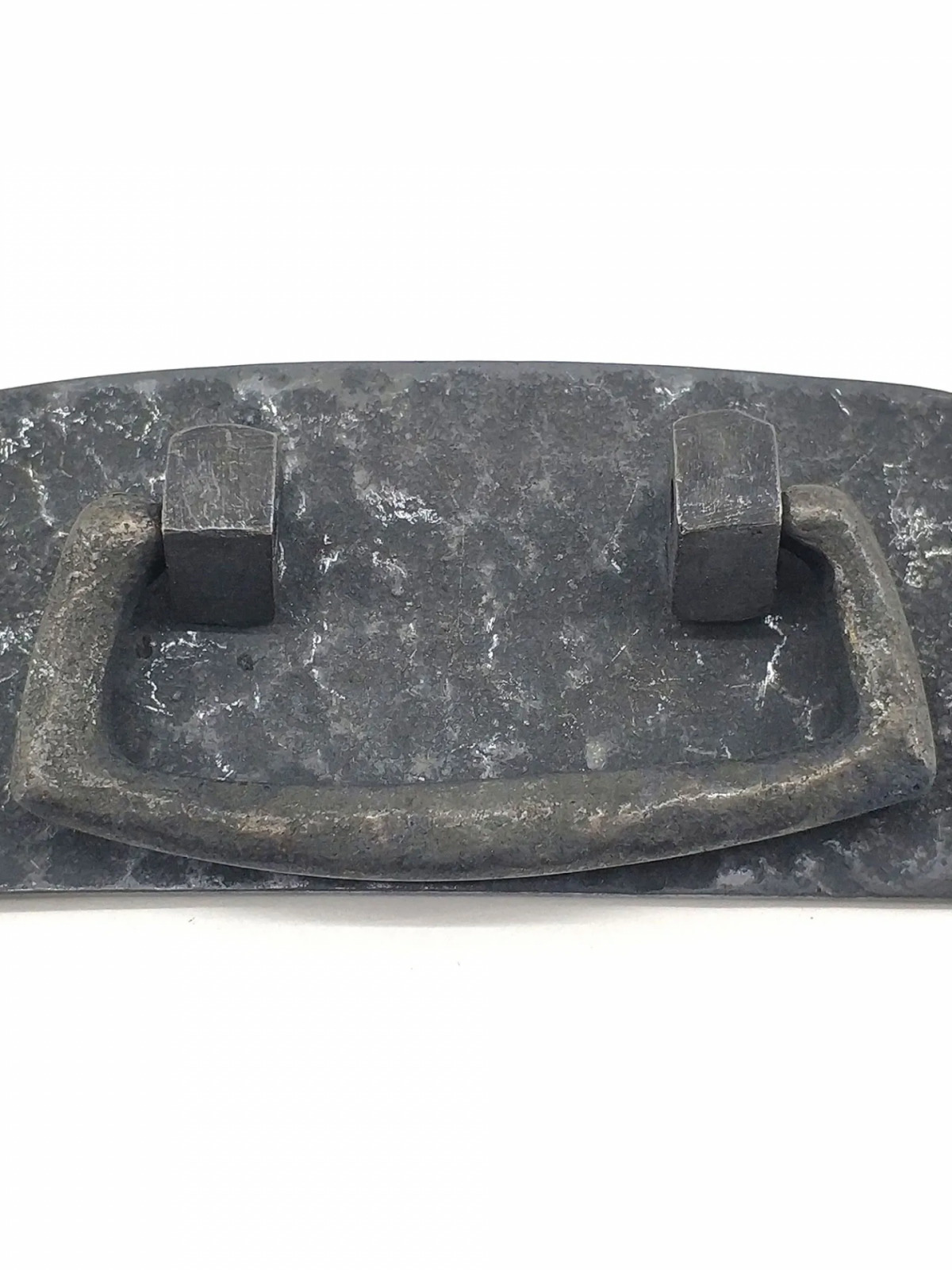 Antika Tarz Dekoratif Pirinç Otantik Dövme Kapı Kulbu - 45x90 Mm, Oksit