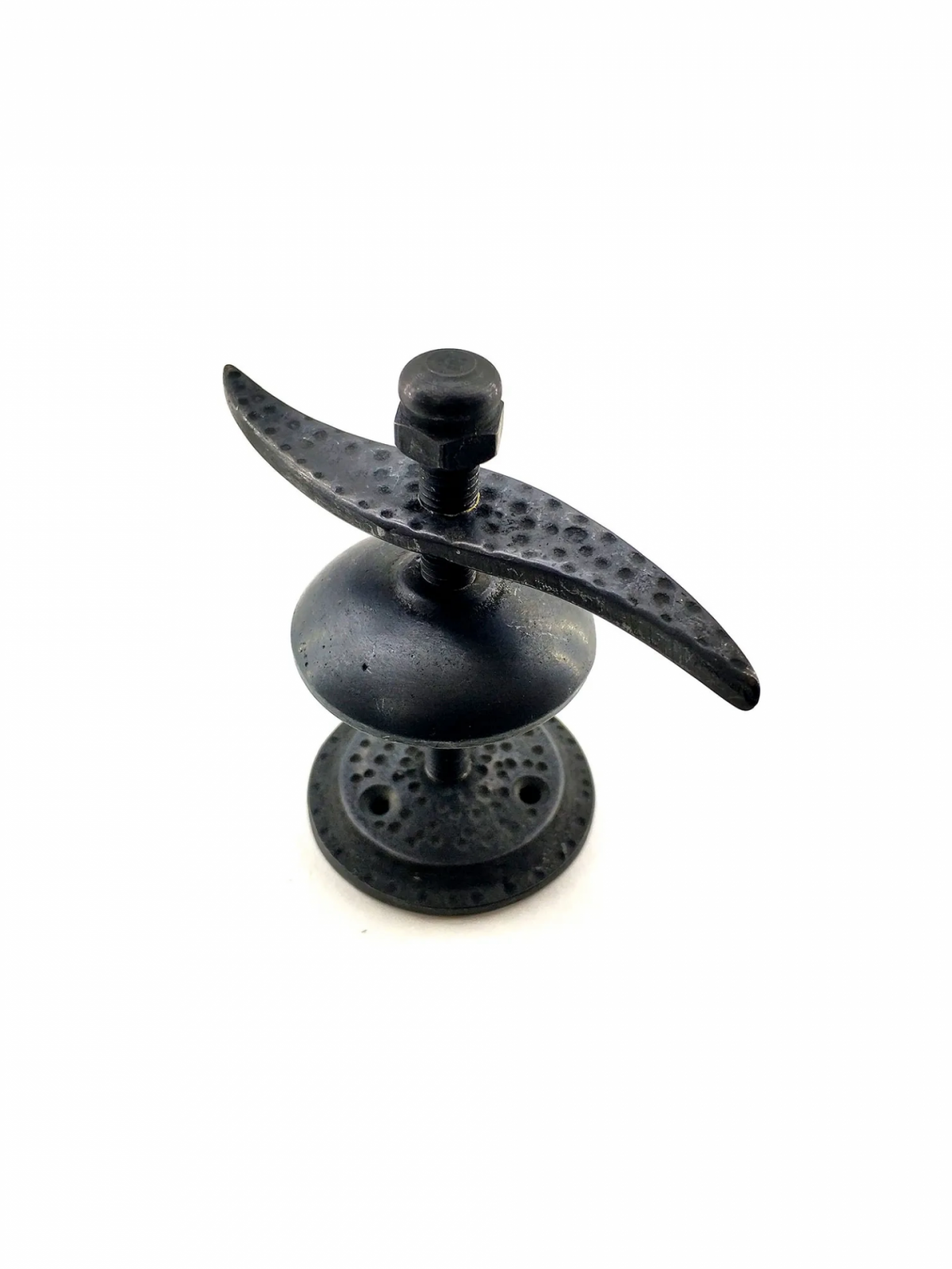 Antika Tarz Dekoratif Pirinç Pervane Panjur Stoperi - 110x110 Mm, Oksit