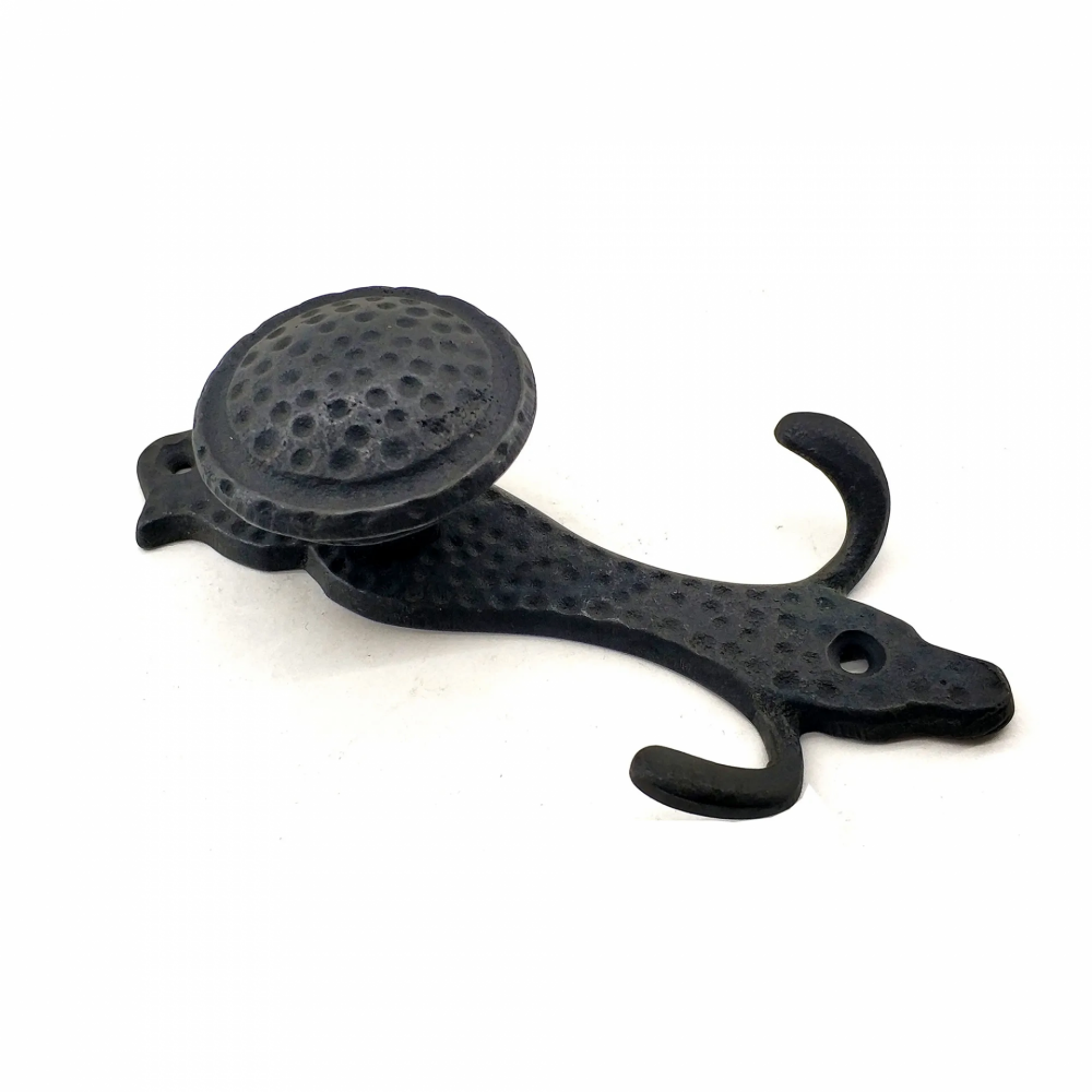 Antika Tarz Dekoratif Pirinç Portmanto Askı - 150x72 Mm, Oksit