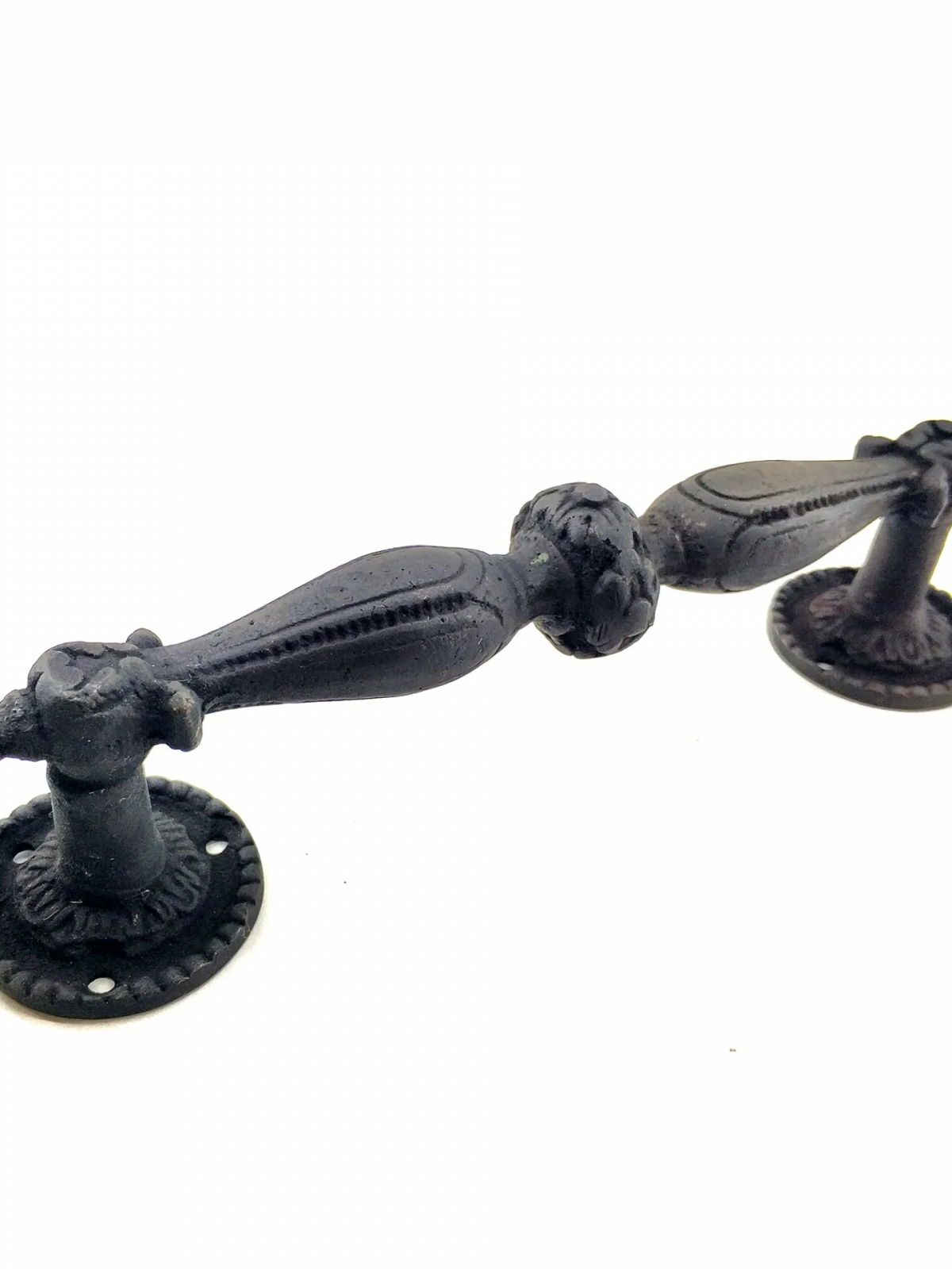 Antika Tarz Dekoratif Pirinç Sütun Çekme Kapı Kolu - 219x49 Mm, Oksit