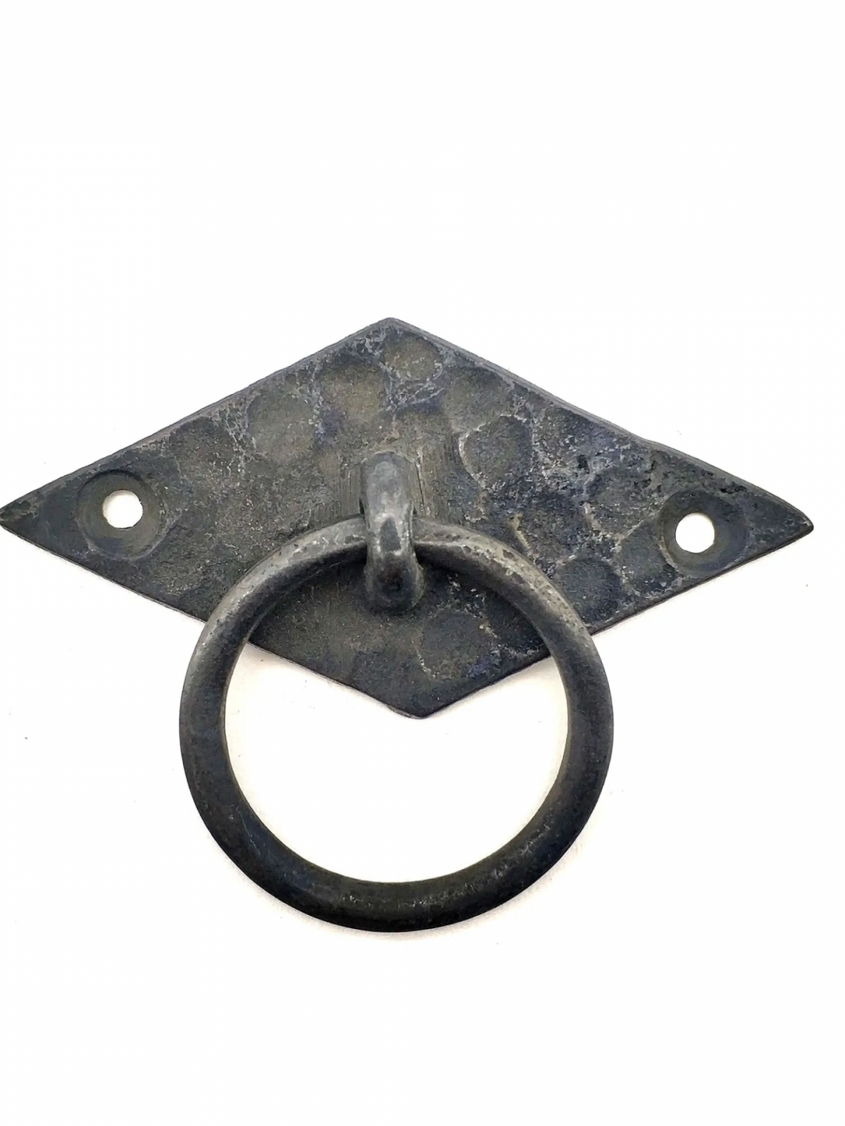 Antika Tarz Dekoratif Pirinç Yan Baklava Kapı Kulbu - 41x82 Mm, Oksit