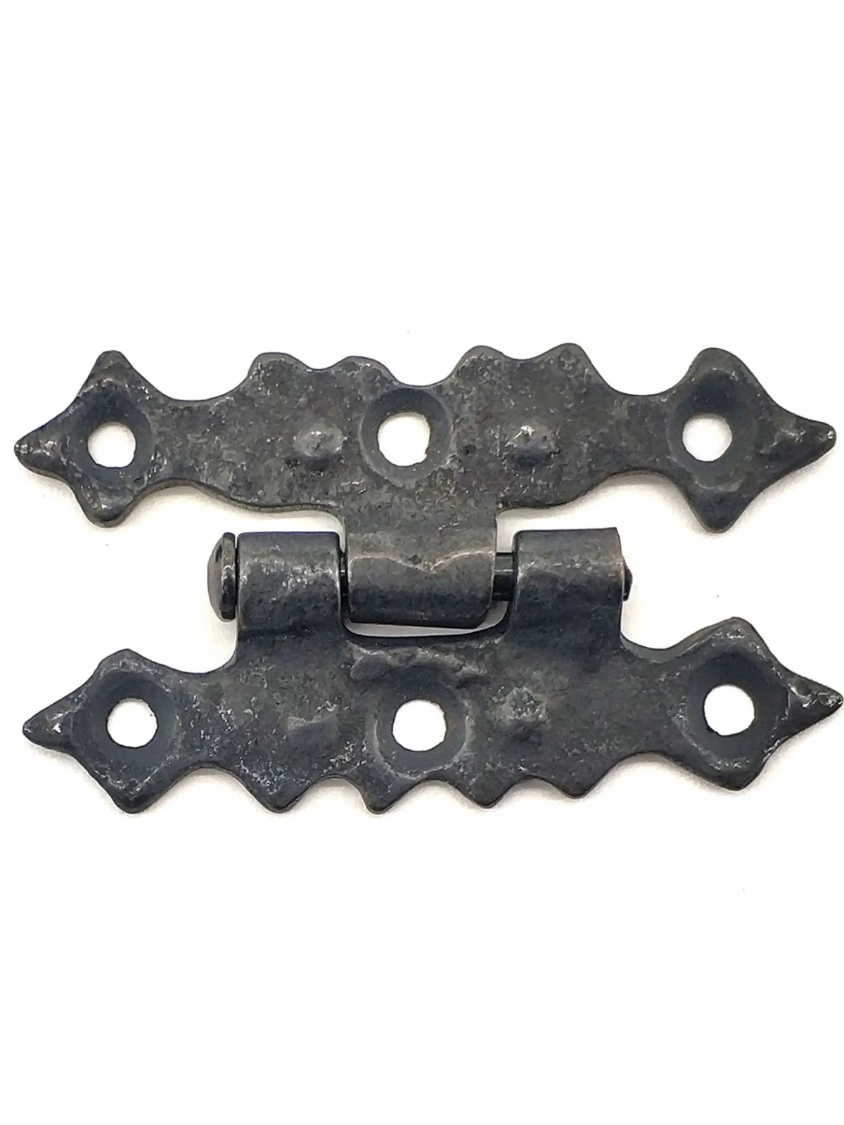 Antika Tarz Dekoratif Pirinç Yıldız Menteşe - 63x36 Mm, Oksit