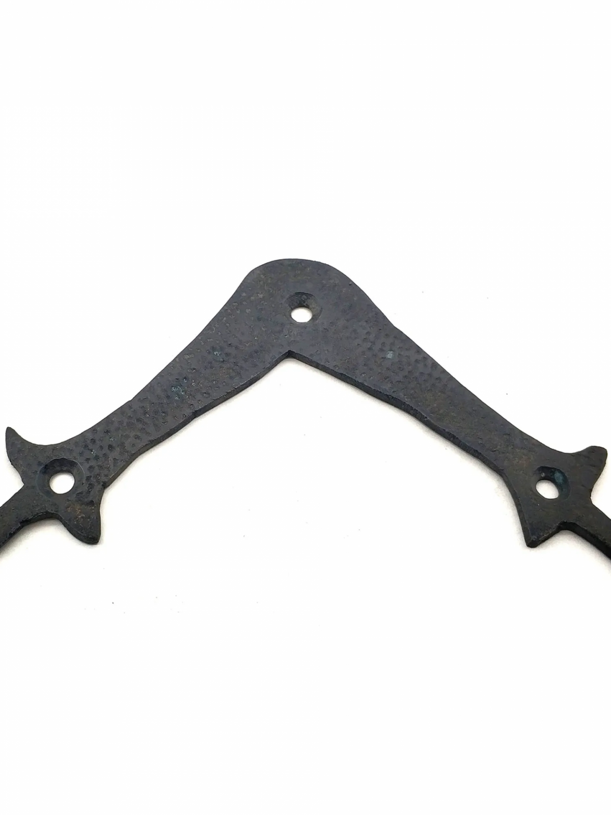 Antika Tarz Dekoratif Pirinç Zambak Gönye - Üst, 107x107 Mm, Oksit