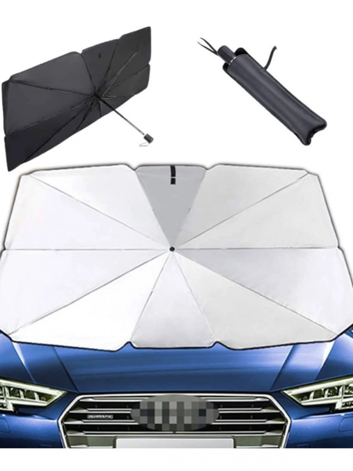 Araba Güneş Gölge Koruyucu Şemsiye Oto Ön Cam Güneşlik(145cm*79cm)