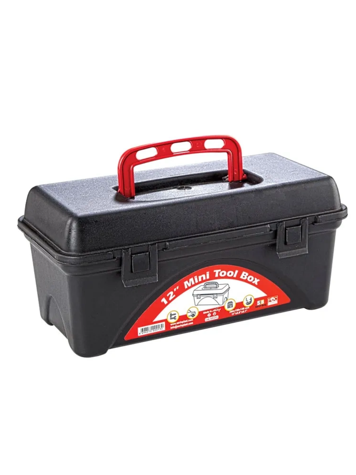 Asr-2016 12 İnç Takım Çantası - Plastik Sabit Kilitli Asr-2016 12 İnç Takım Çantası - Plastik Sabit Kilitli