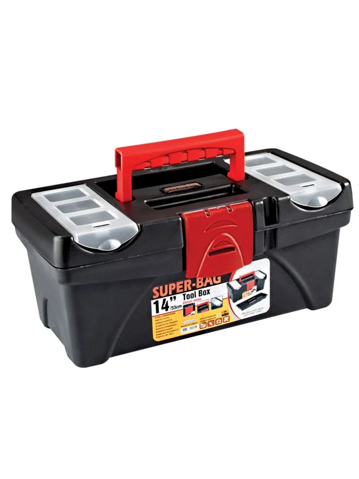 Asr-2040 14 Takım Çantası - Plastik Kilitli Asr-2040 14 Takım Çantası - Plastik Kilitli