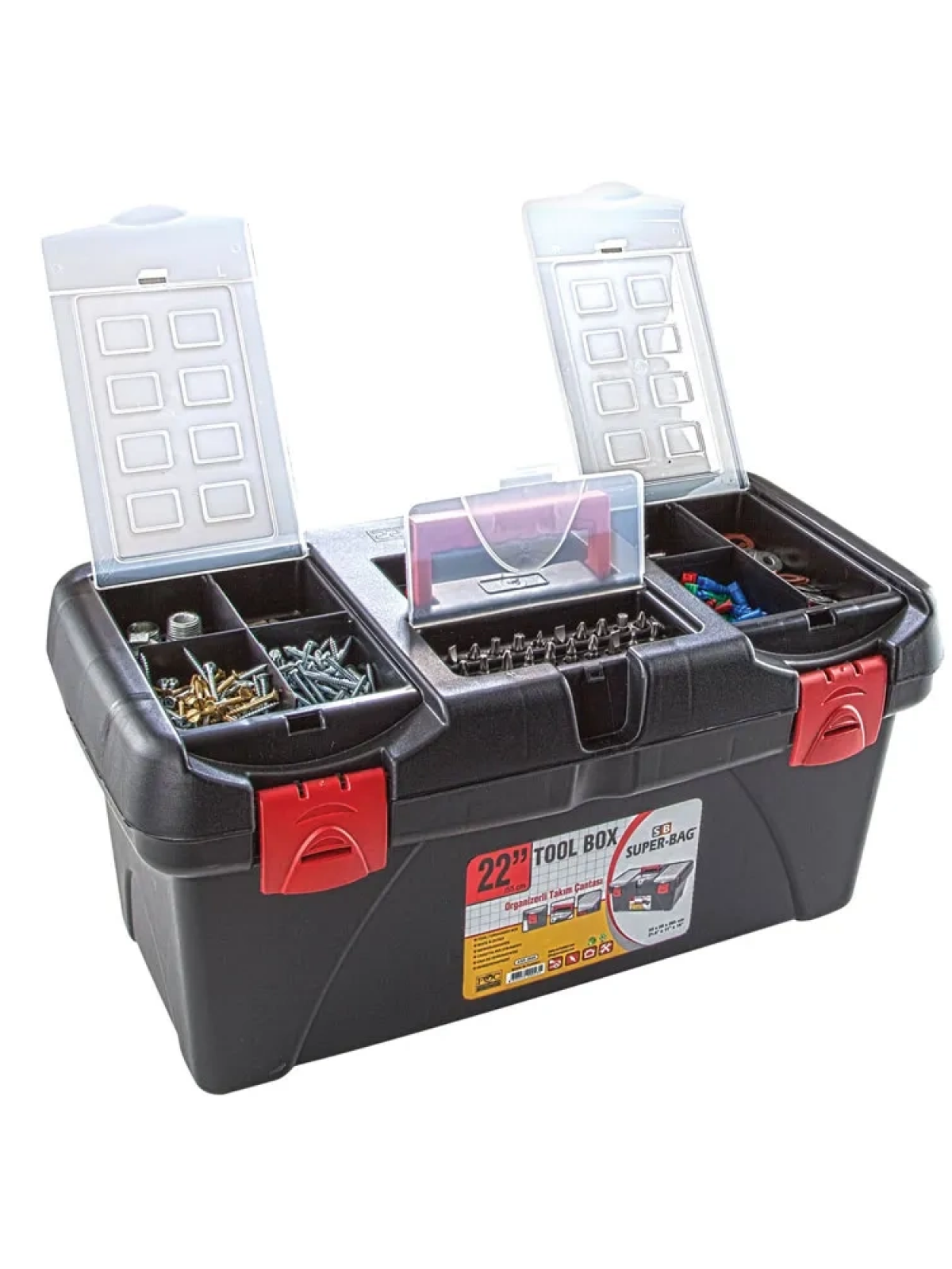 Asr-2048 22 İnç Takım Çantası - Plastik Kilitli