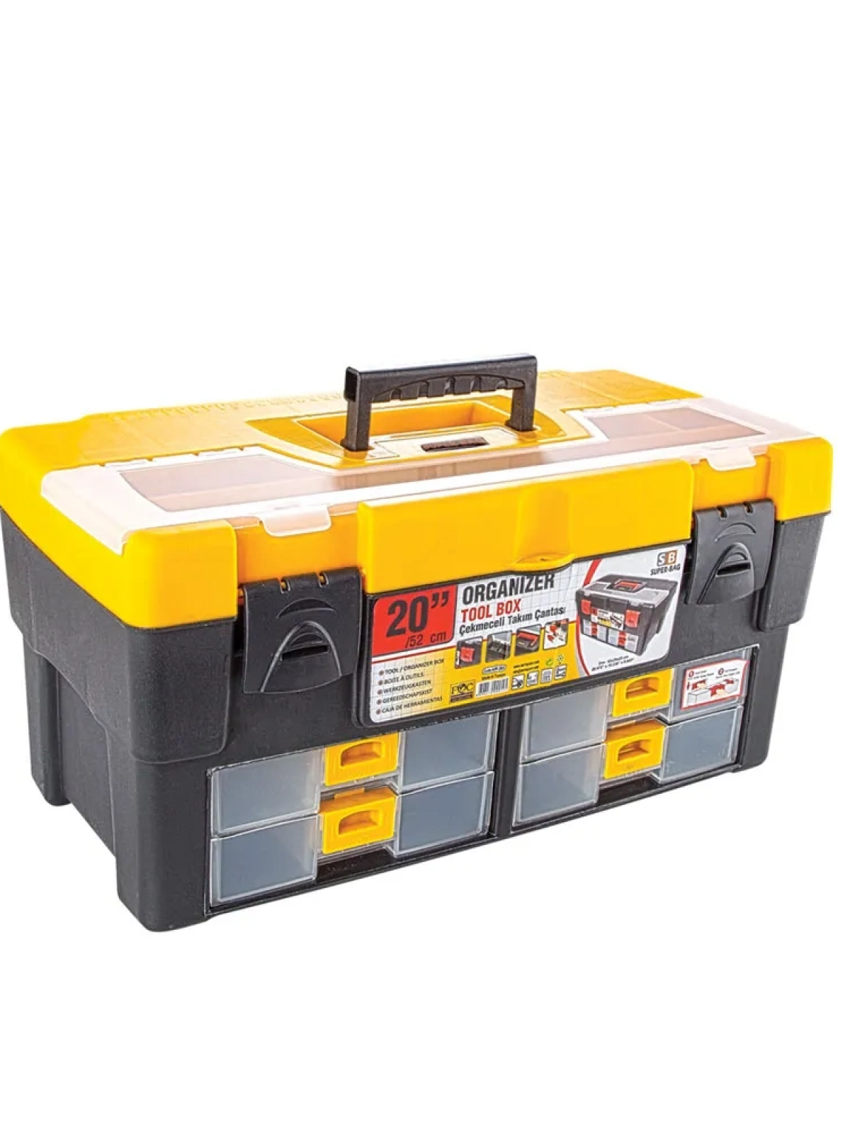 Asr-2055 20 İnç Takım Çantası - Plastik Kilitli