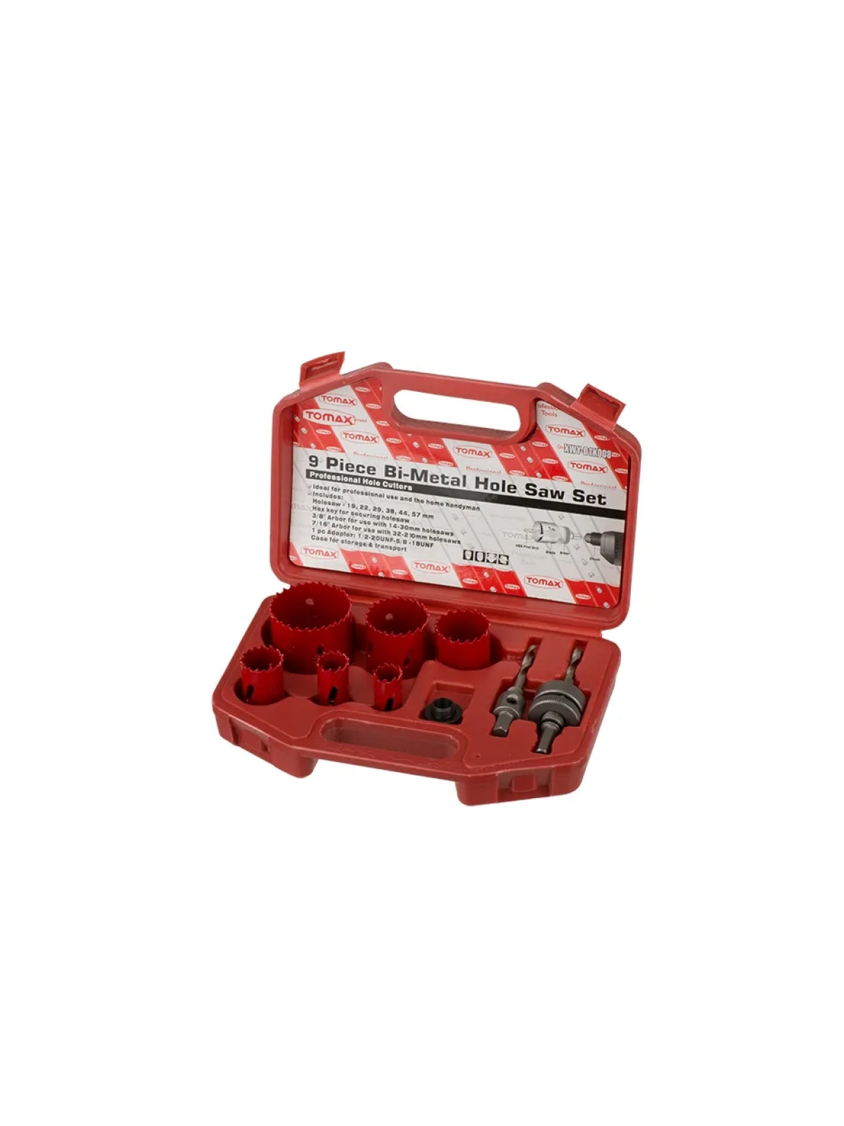 Bi-metal Panç Takımı - 13`lü Set (19-64 Mm), Ahşap İçin, Çantalı