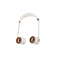 Boyunluk Fan Hava Soğutucu Vantilatör Boyuna Asmalı Şarjlı 3 Kademeli Mini Klima Beyaz