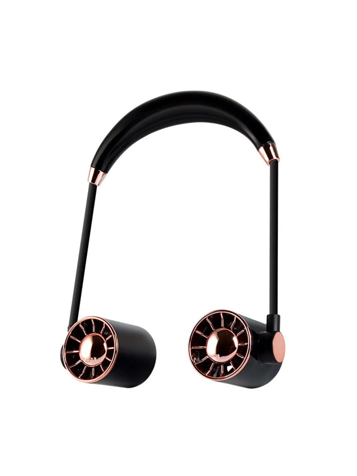 Boyunluk Fan Hava Soğutucu Vantilatör Boyuna Asmalı Şarjlı 3 Kademeli Mini Klima Siyah