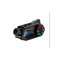 Bt68 Motosiklet Kask Bluetooth Kulaklık 1080p Kamera Ses Kontrolü Video Kayıt Özellikli İntercom