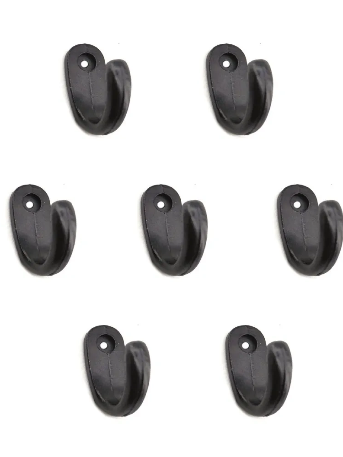 Büyük Tekli Fincan Askı, Dekor Askısı - Siyah, 100 Adet, 12x23x30 Mm