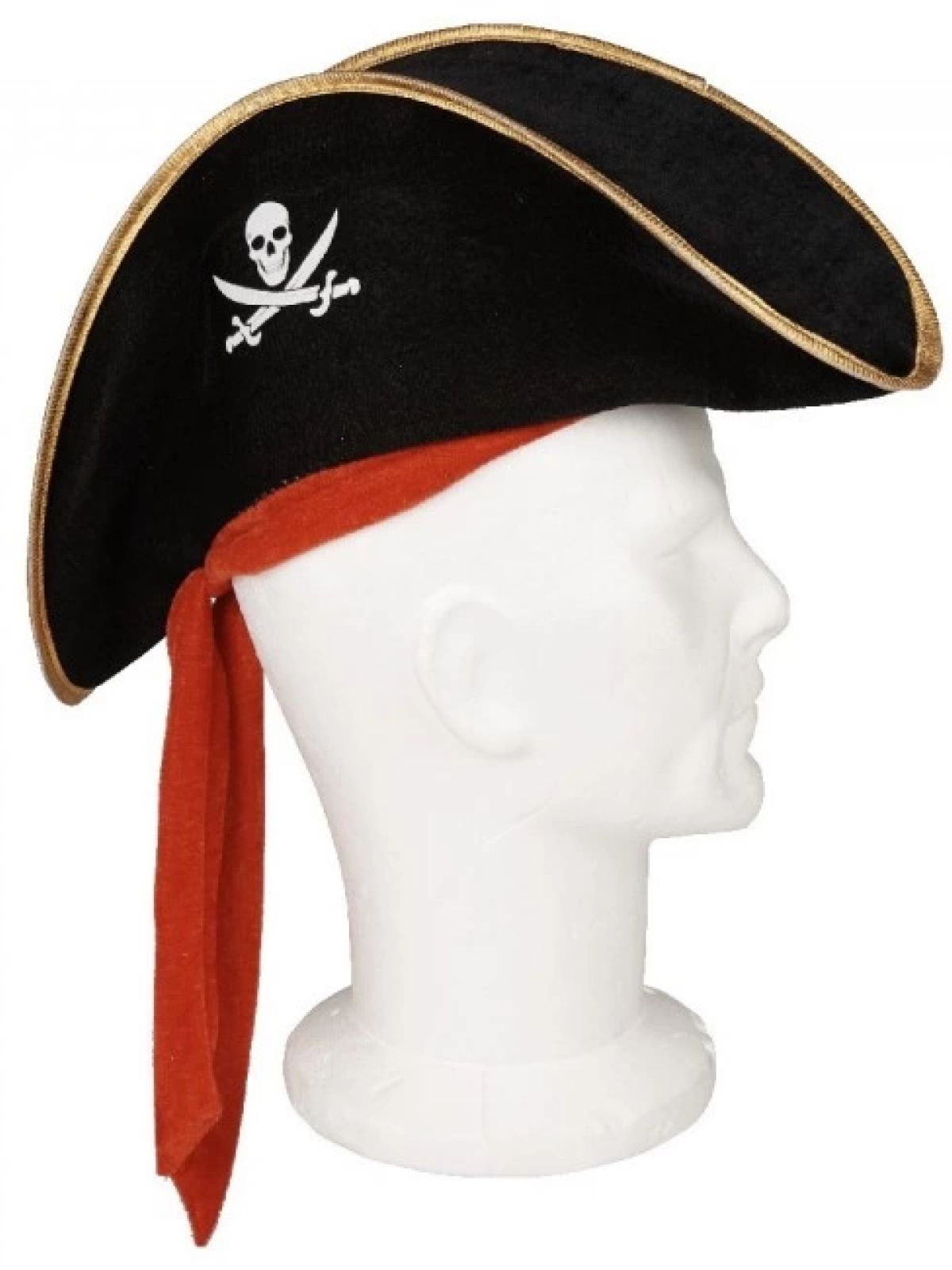 Çocuk Boy Kadife Jack Sparrow Denizci Kaptan Jack Korsan Şapkası 45x16 Cm