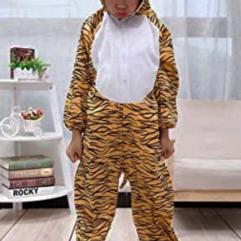 Çocuk Kaplan Kostumu - Aslan Kostümü 2-3 Yaş 80 Cm