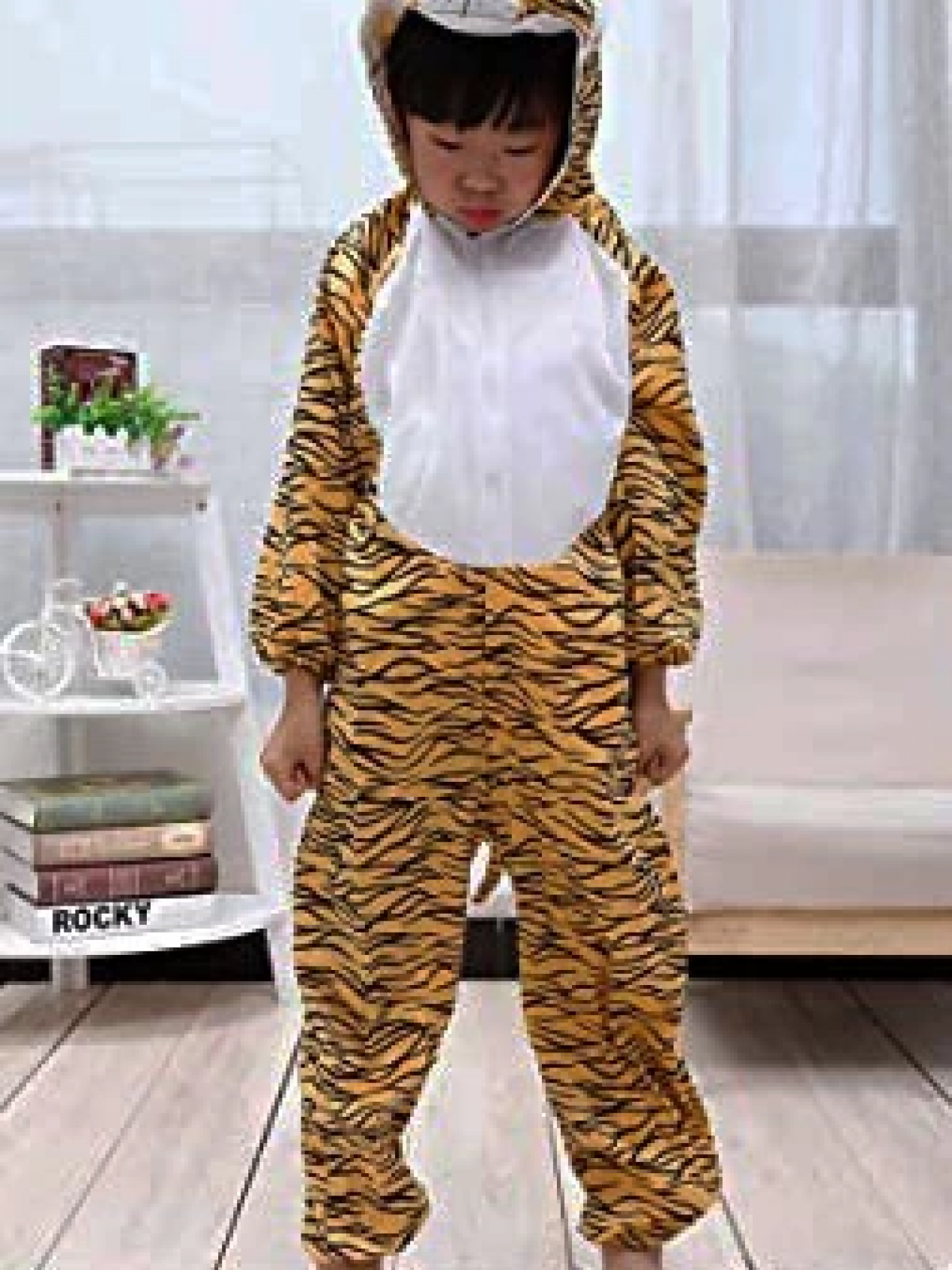 Çocuk Kaplan Kostumu - Aslan Kostümü 2-3 Yaş 80 Cm