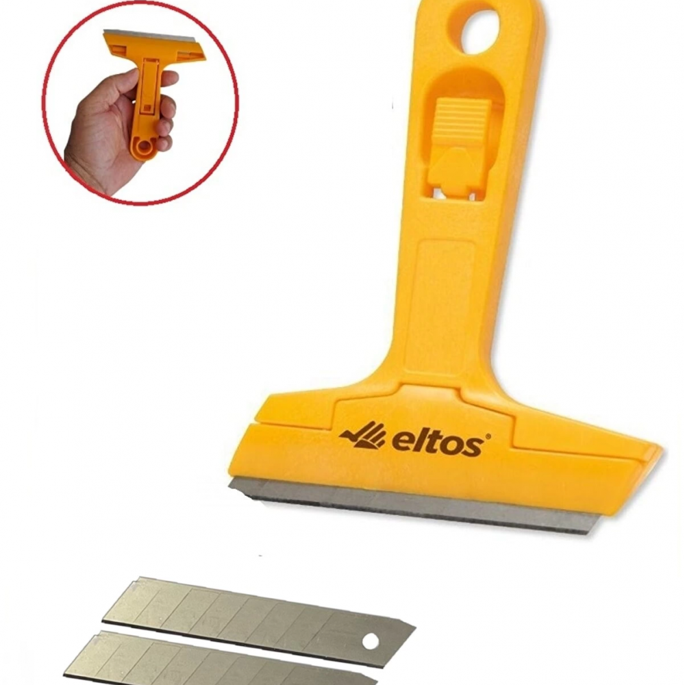 Çok Fonksiyonlu Profesyonel Cam Kazıma Bıçağı 2 Adet Yedek Bıçak Hediyeli