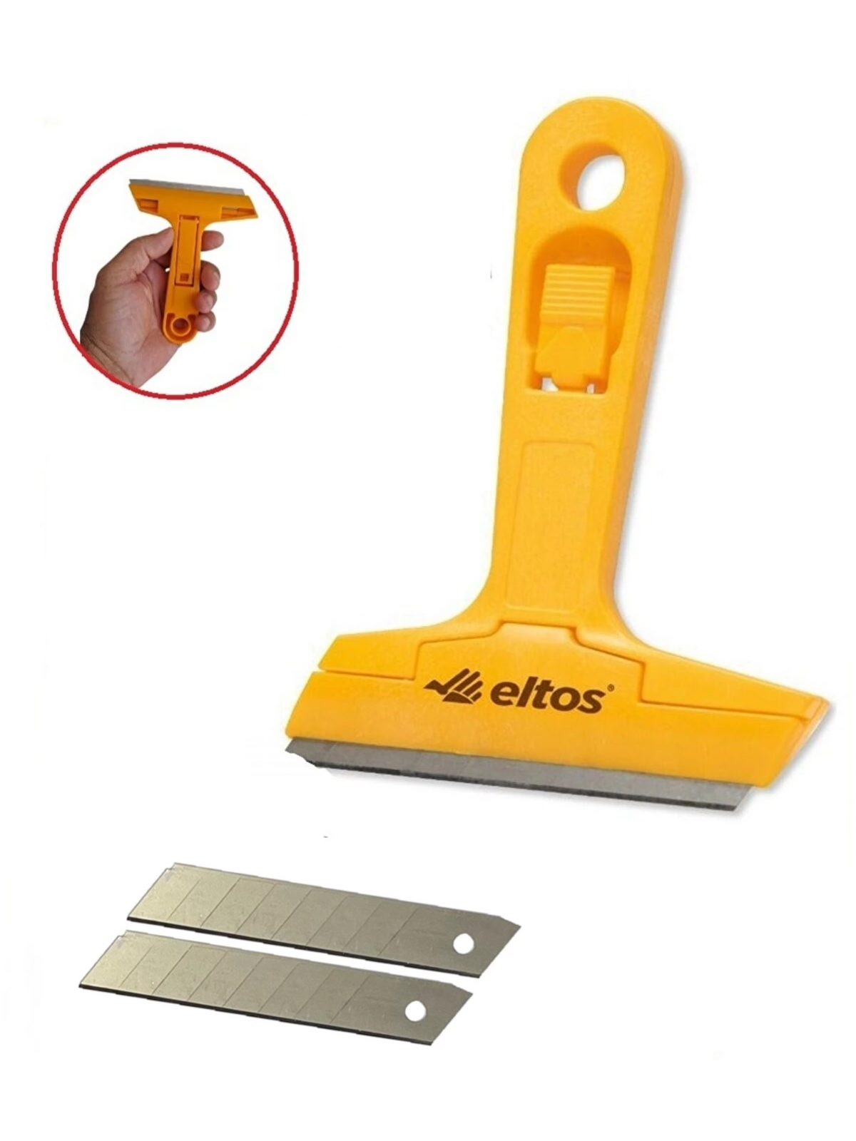 Çok Fonksiyonlu Profesyonel Cam Kazıma Bıçağı 2 Adet Yedek Bıçak Hediyeli