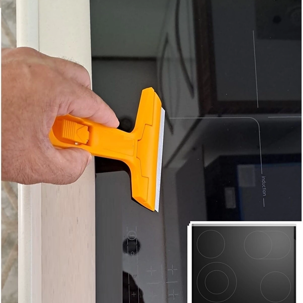 Çok Fonksiyonlu Profesyonel Cam Kazıma Bıçağı 2 Adet Yedek Bıçak Hediyeli