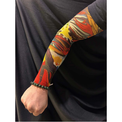 Çorap Dövme Giyilebilir Kol Bacak Dövmesi Likralı 2 Adet Model 25