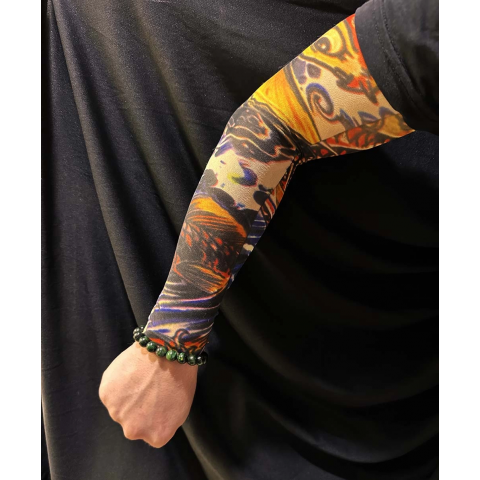 Çorap Dövme Giyilebilir Kol Bacak Dövmesi Likralı 2 Adet Model 27