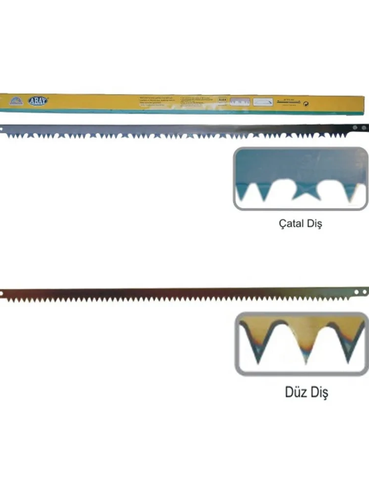 Dar Kolastar Testere Ağzı - Çatal Diş 76 Cm