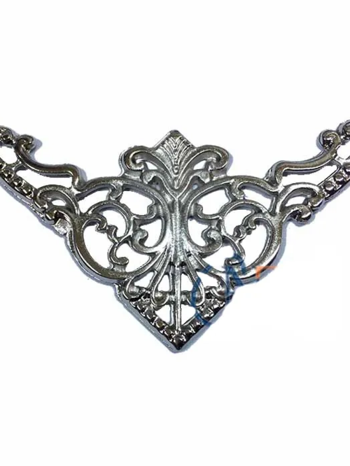 Dekoratif Köşe Süsü, Köşelik - Büyük, 31x55mm, Nikel, 100 Adet