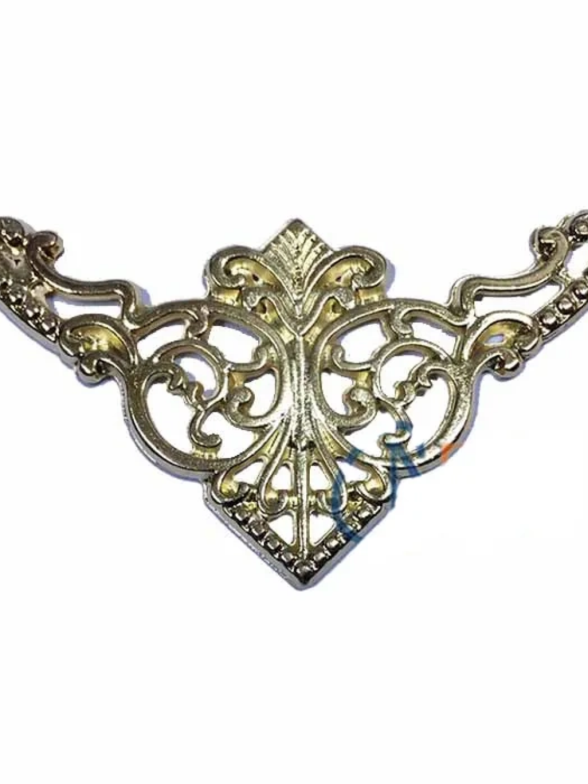 Dekoratif Köşe Süsü, Köşelik - Büyük, 31x55mm, Sarı, 100 Adet