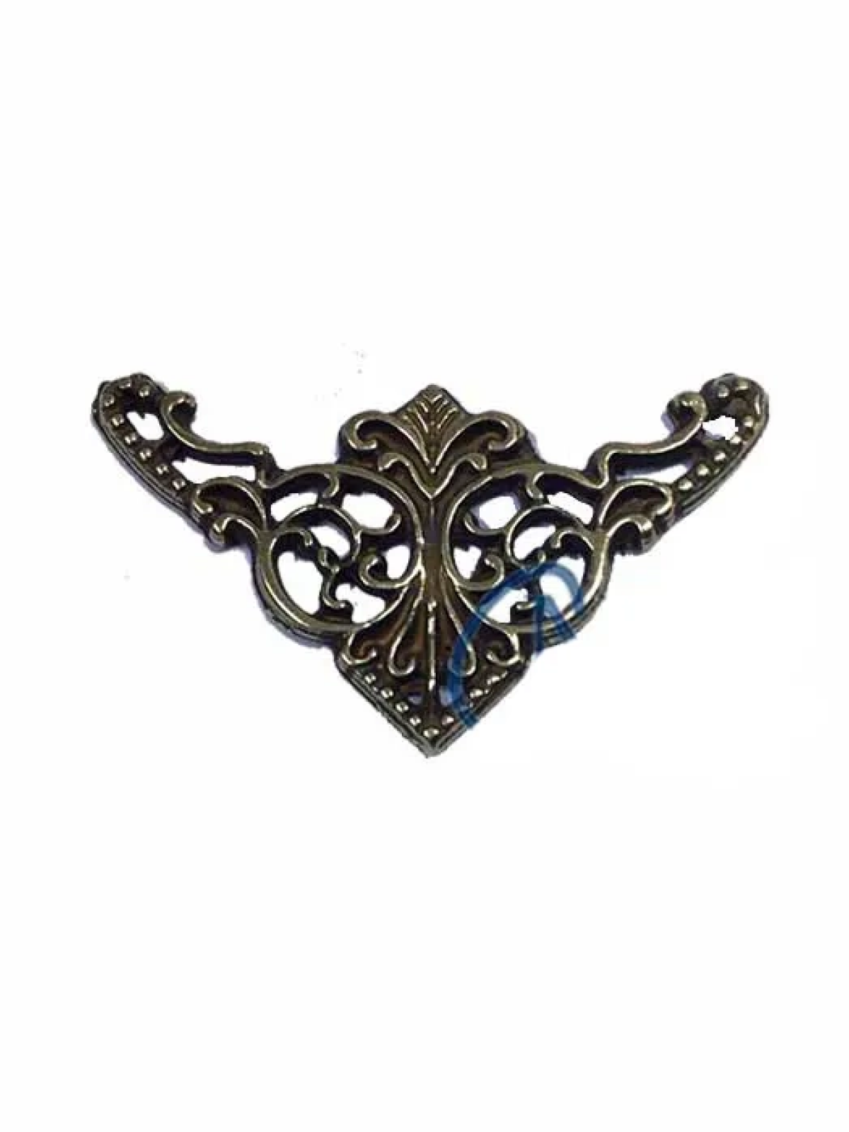 Dekoratif Köşe Süsü, Köşelik - Küçük, 19x34mm, Antik, 1 Adet