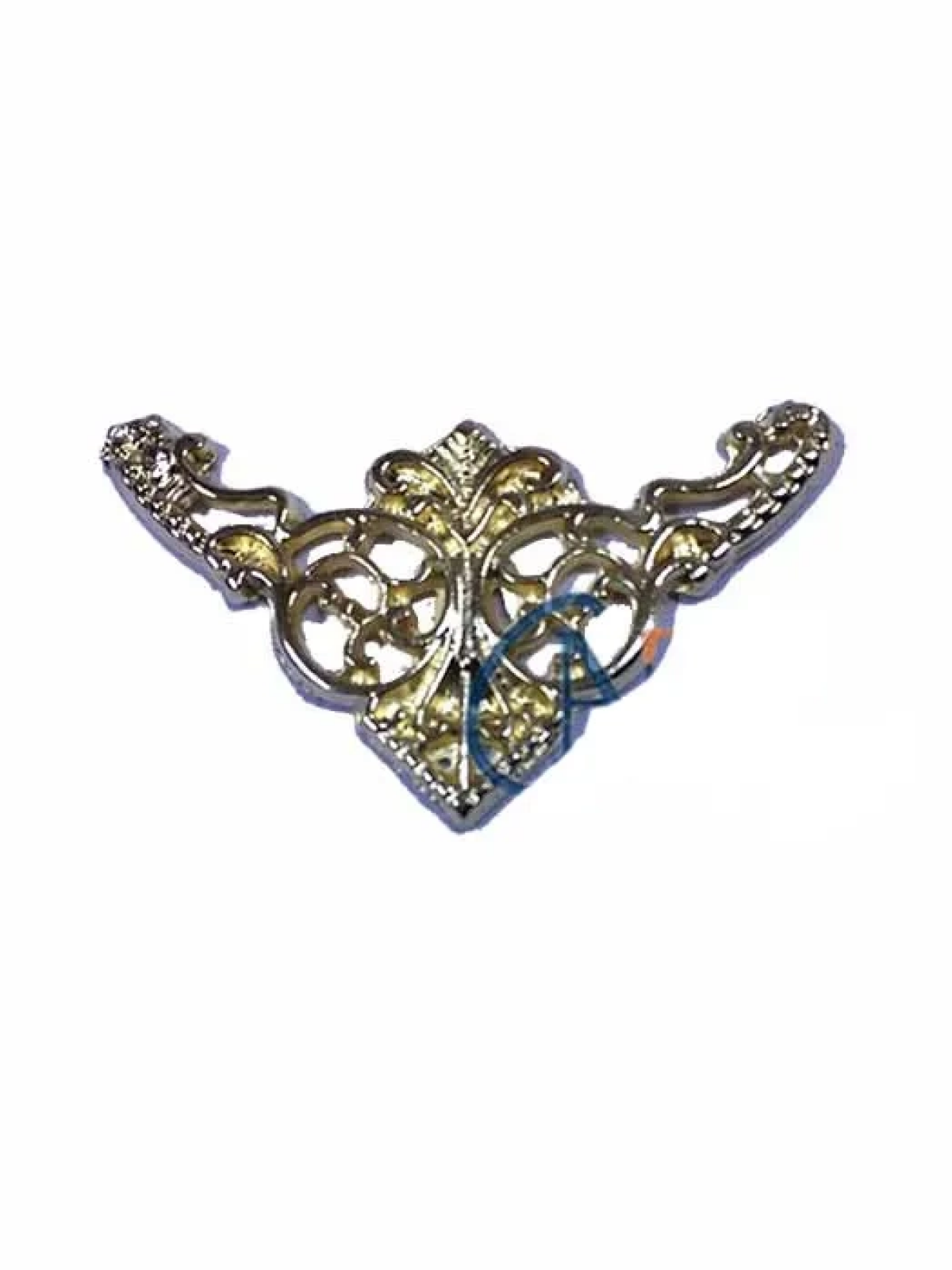 Dekoratif Köşe Süsü, Köşelik - Küçük, 19x34mm, Sarı, 100 Adet