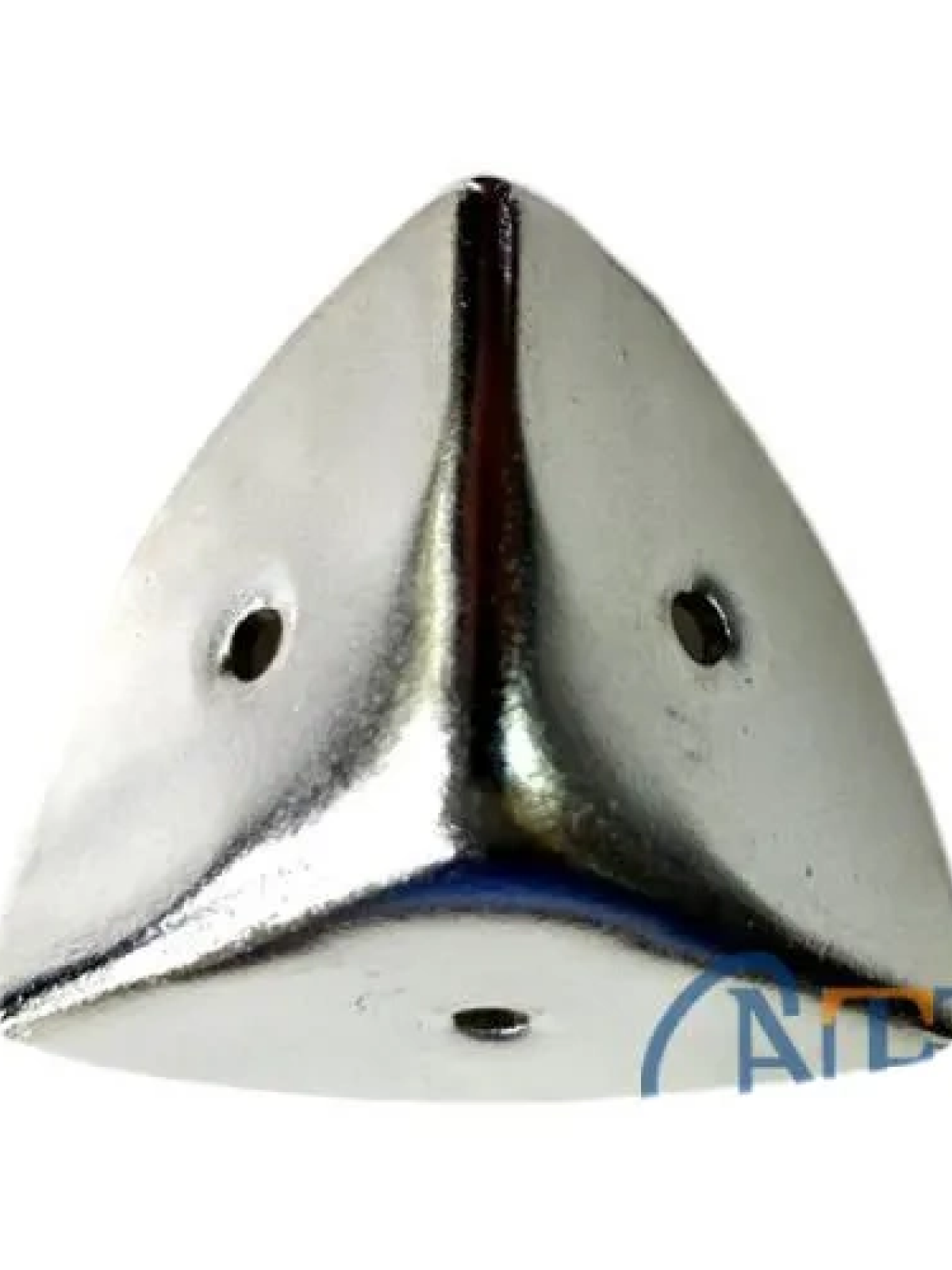 Dekoratif, Kutu, Sandık Köşesi - 45x28 Mm,büyük, Nikel, 1 Adet